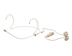 Lightweight, slimline beige headset mic (mini XLR) suits AKG, Soundart, Rare Audio
